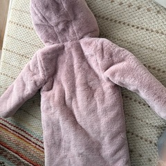 ふわふわうさぎコート子供服の画像
