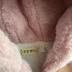 ふわふわうさぎコート子供服の画像