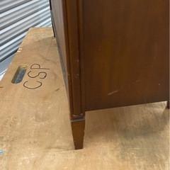 クラシック ガラスキャビネット 木製　飾り棚 マホガニー調の画像