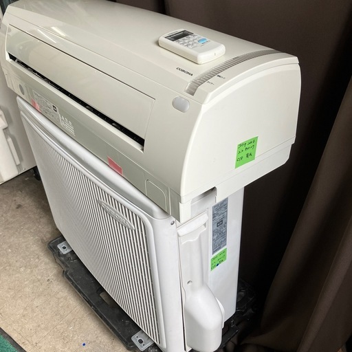 コロナ2018年2.2KW6畳取付込、保証付