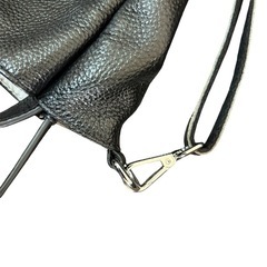 ブラックレザー 2WAYショルダーバッグの画像