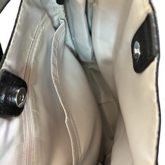 ブラックレザー 2WAYショルダーバッグの画像