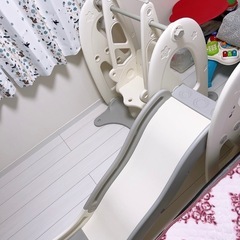 大阪熊 室内遊具 すべり台 ブランコ セット バスケットゴール 付き 子ども 滑り台 耐荷重40kg 安定 室内 の画像