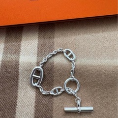 早い者勝ち【ほぼ新品】HERMES エルメス　シェーヌダンクル　ブレスレットの画像