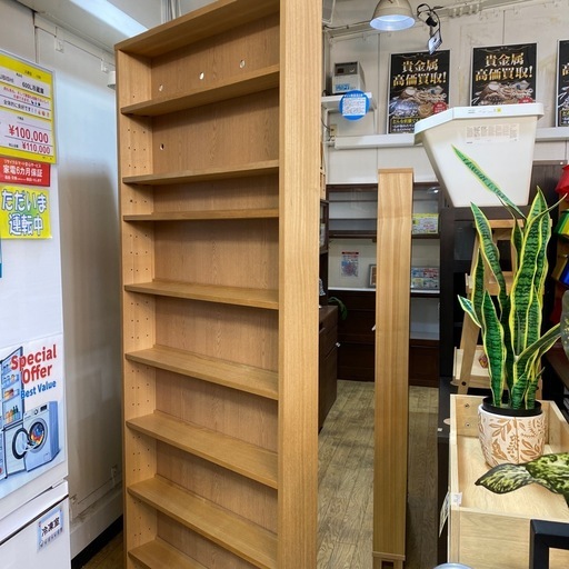 4/6値下げしました?ハイタイプ?最薄?無印良品 組み合わせて使える木製収納 MUJI 本棚 書棚 ブックシェルフ ナチュラル 北欧ス