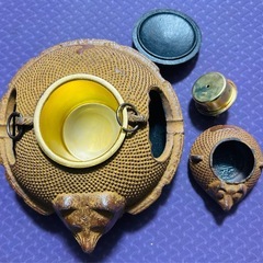 南部鉄動物灰皿とライターセット新品未使用の画像