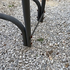 自転車用ラック？　置き場の画像