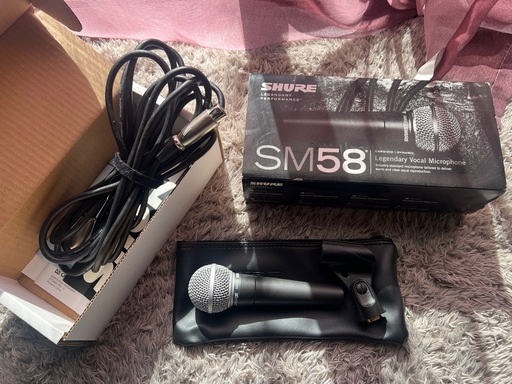 Shure SM58 ダイナミックマイク（付属品あり）