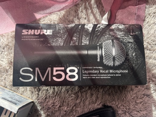 Shure SM58 ダイナミックマイク（付属品あり）