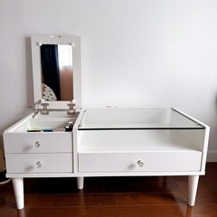 【2/6まで限定出品】ドレッサー　化粧台　ホワイトの画像