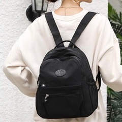 ブラックリュック・バックパックの画像