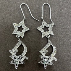 ☆ドリーム荒牧店☆DIOR･ディオール ラインストーン スター ピアスの画像