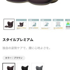 【新品】スタイル プレミアム シリーズ/Style PREMIUM Series MTG エムティージー 骨盤サポートチェア の画像