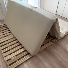 ダブルマットレス すのこベット シーツ セットの画像