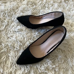 Crape Myrtle 黒スエード 走れるパンプス 35 23cmの画像