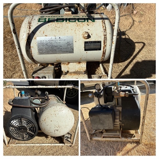 日立コンプレッサー100V実動