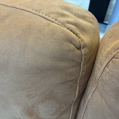 スエード調？　L字型ソファの画像