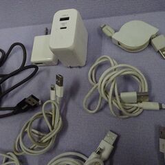 ( E-265 )USB ライトニングケーブル１０本 アダプタ２個 セット⑤ANKERケーブルあり 中古 通電確認済みの画像