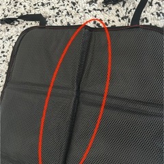 座席保護カバーセット 車用 チャイルドシート ブラックの画像