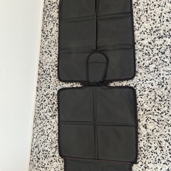 座席保護カバーセット 車用 チャイルドシート ブラックの画像
