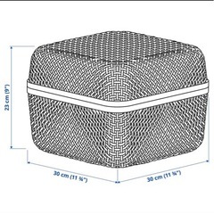 IKEA ふたつ付きボックス 30*30*23cmの画像