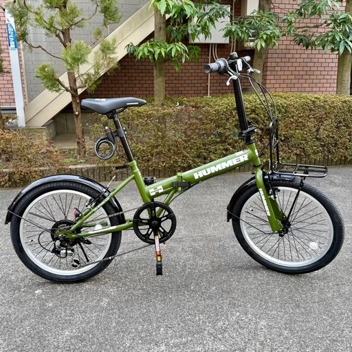 ほぼ新品】ハマー折り畳み自転車 20インチ6段変速 (ボニート