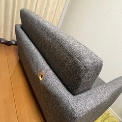 【交渉可】3WAY ソファベッド グレー 2人掛け の画像