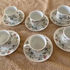 桃山陶器　ティーカップセットの画像