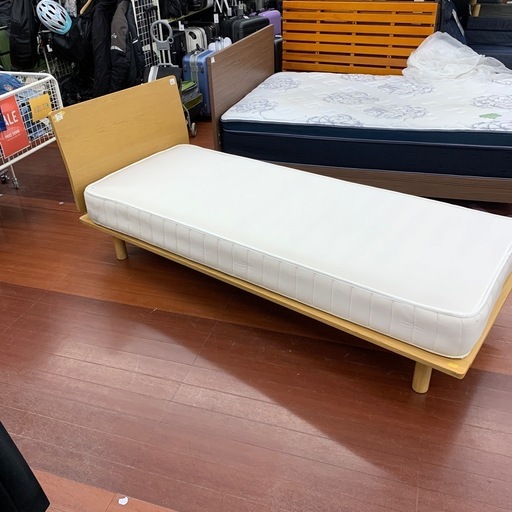 【軽トラ無料貸し出し】【無印良品】【セミシングルベッド】【トレファク所沢店】