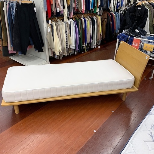 【軽トラ無料貸し出し】【無印良品】【セミシングルベッド】【トレファク所沢店】
