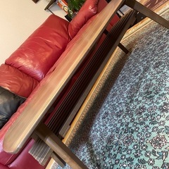 アンティークローテーブル(ウォルナット木目調) 机 デスク 
の画像