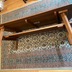 アンティークローテーブル(ウォルナット木目調) 机 デスク 
の画像