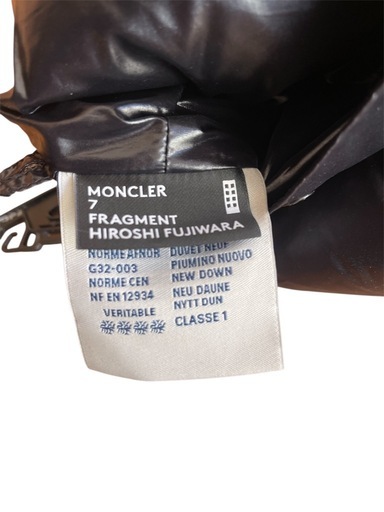 鑑定済み正規品 MONCLER×Fragment モンクレール フラグメント ダブルネームダウンマフラー GENIUS ジーニアス 藤原ヒロシ