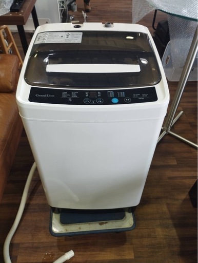 【バナナ苫小牧】Grand Line 全自動洗濯機 AS-WM50WT-100 2022年製 5kg 給水ホース付き