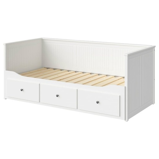 【確定】1万円／HEMNES ヘムネス デイベッドフレーム（引き出し×3）