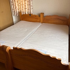 シングルベッド　２台の画像