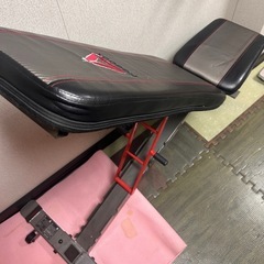 可変式クイックダンベル40.5キロ×2   ベンチ台の画像