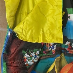 子供用　シュラフ　寝袋　ロゴス　キャンプ　ミッキーマウスの画像