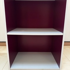 ニトリ カラーボックス 棚 3段の画像