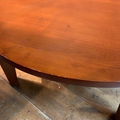 折脚70 丸座卓ローテーブル　ちゃぶ台　座卓　ブラウン　茶色の画像