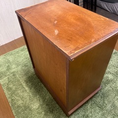 【リユース☆エコちょっぷ】レトロ　キャビネット　木製　カントリーの画像