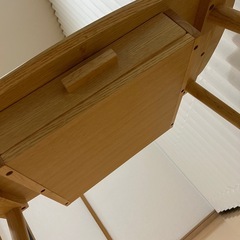 引き出し付き 木製センターテーブル横幅90奥行き50高さ55（cm）の画像