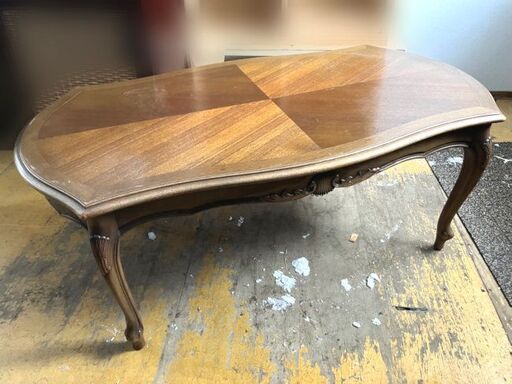 マルニ木工◇猫脚テーブル 木彫刻 ロココ調 センターテーブル リビング