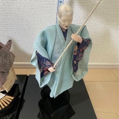 翁 嫗 おきな おうな 日本人形 置物 飾りの画像