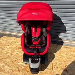 【美品】RECARO チャイルドシート ゼロワン セレクト ISOFIX レッドの画像