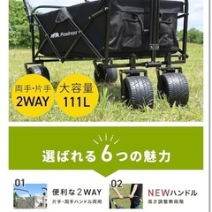 【本日限り価格】アウトドア⭐︎キャリーワゴン　　111Lの画像