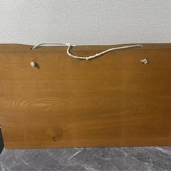 木彫り 夫婦 アイヌ 壁飾り　インテリア　置物の画像