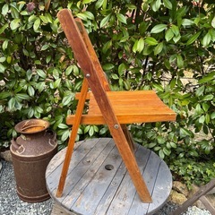 椅子 木製 折りたたみ式　インテリア ガーデニング ヴィンテージの画像