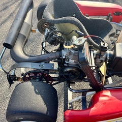 レーシングカート　ゴーカート　初代MAXエンジン付　レインタイヤ付　走行可能車の画像