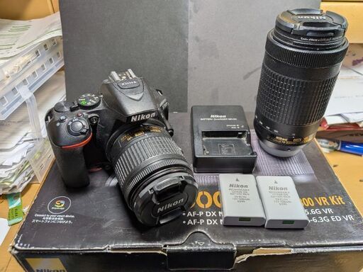 今月中までセール中（8万→6万）値下げ交渉可能nikon d5600 ダブルズームキット　18-55mmvr+70-300mmvr